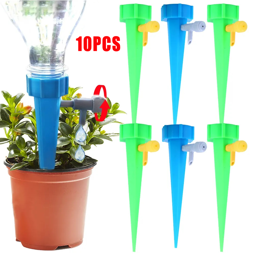 Smart Garden Project - 10/1個入り自動給水キット、自動散水装置、調節可能な点滴灌漑システム、花、植物、庭の水やり用品
