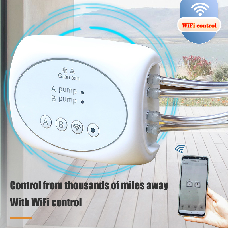 Smart Garden System - WiFi スマートガーデン灌漑コントローラー植物自動点滴灌漑システムキット携帯電話制御散水タイマーデバイス