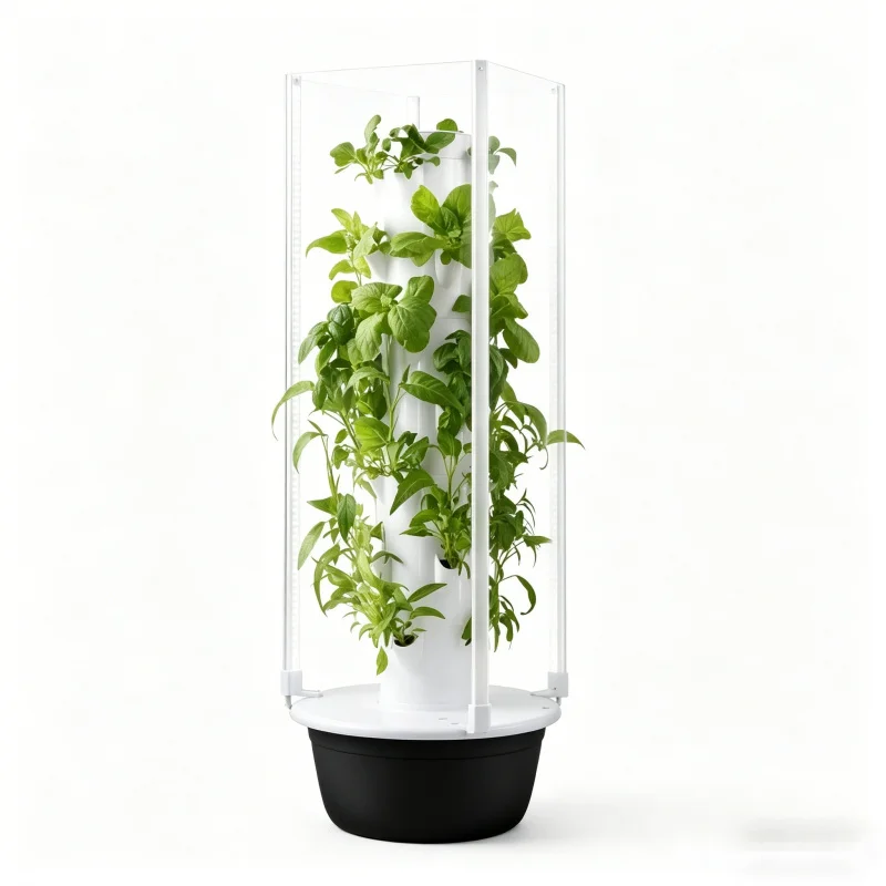 Smart Garden System - 5層式スマート垂直水耕栽培ガーデン、育成ライト付き屋内ハーブ野菜プランター、家庭用土壌不要栽培システム