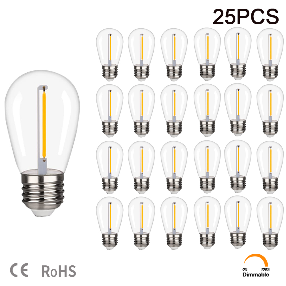 Smart Garden Umbrella - S14 LED電球,1W e27,レトロ,防水,ip44,屋外照明用220v,rdc3v
