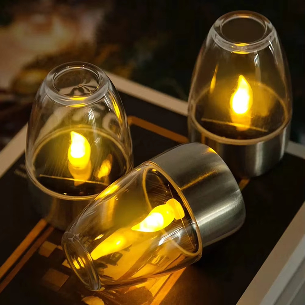 Smart Garden Spotlights - LED ステンレス鋼ソーラーキャンドルライト屋外パティオガーデンソーラーランプ芝生デッキ装飾ナイトライトソーラーランタン