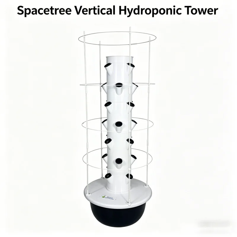 Smart Garden System - スマート垂直水耕栽培タワー屋内庭園システム - 家庭用野菜ハーブプランター土を使わないエアロポニック栽培キット