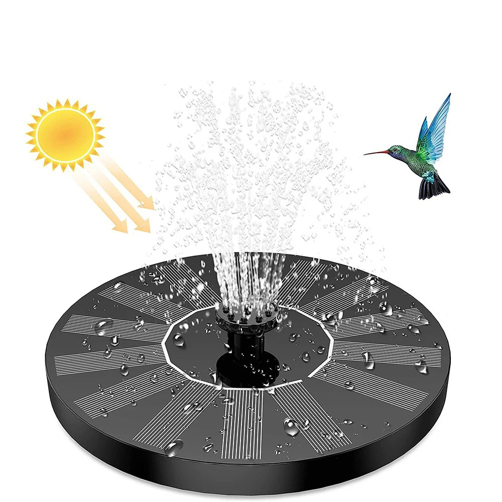 Smart Garden Ornaments - フローティングソーラーパネル,13cm,噴水,ポンプ,バードバス,庭,屋外,プール,池,装飾用