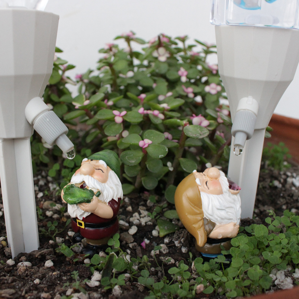 Smart Garden Watering Can - 2個セット ノーム自動給水器 - 鉢植えと庭用のスマート給水器