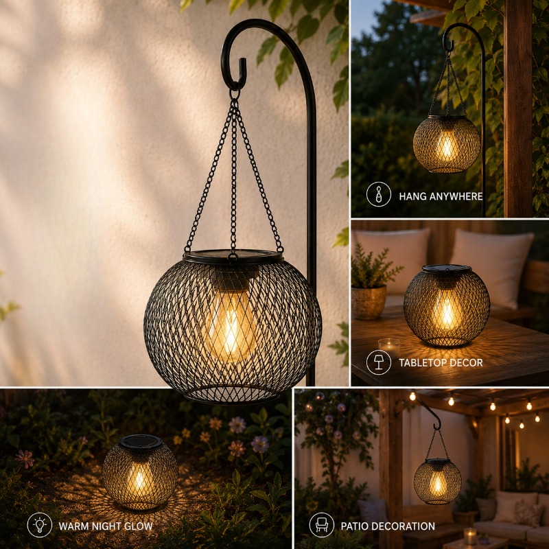 Smart Garden Ornaments - ソーラー屋外ライト家庭用ガーデンライト錬鉄製中空投影ライト芝生装飾ライト創造的な装飾