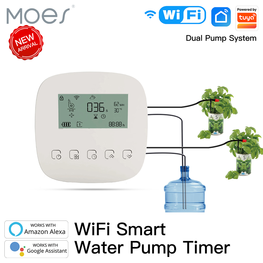 Smart Garden System - WiFi対応Tuyaスマート散水機 自動植物コントローラー ガーデン点滴灌漑システム AlexaとGoogleに対応