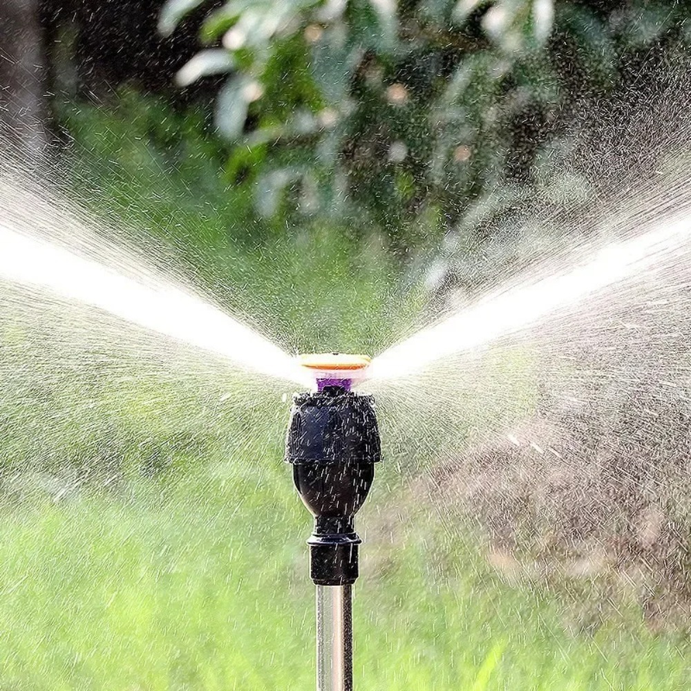 Smart Garden Project - 自動360度回転伸縮式三脚芝生スプリンクラーシステム、庭園灌漑用節水屋外散水スプレー