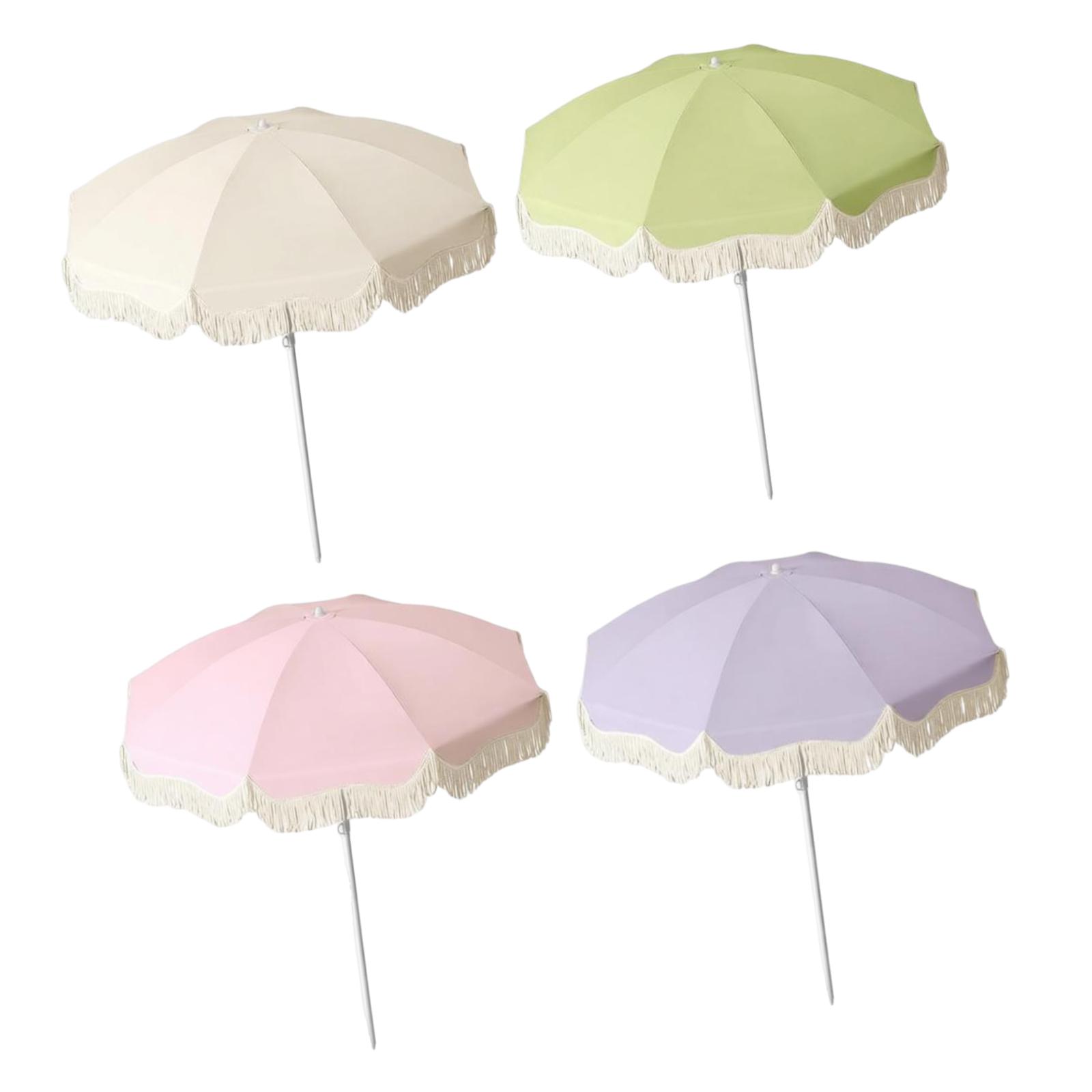 保護パティオ傘 ボヘミアン風フリンジ付き日よけ 屋外商業用  - Smart Garden Umbrella のレビューと価格