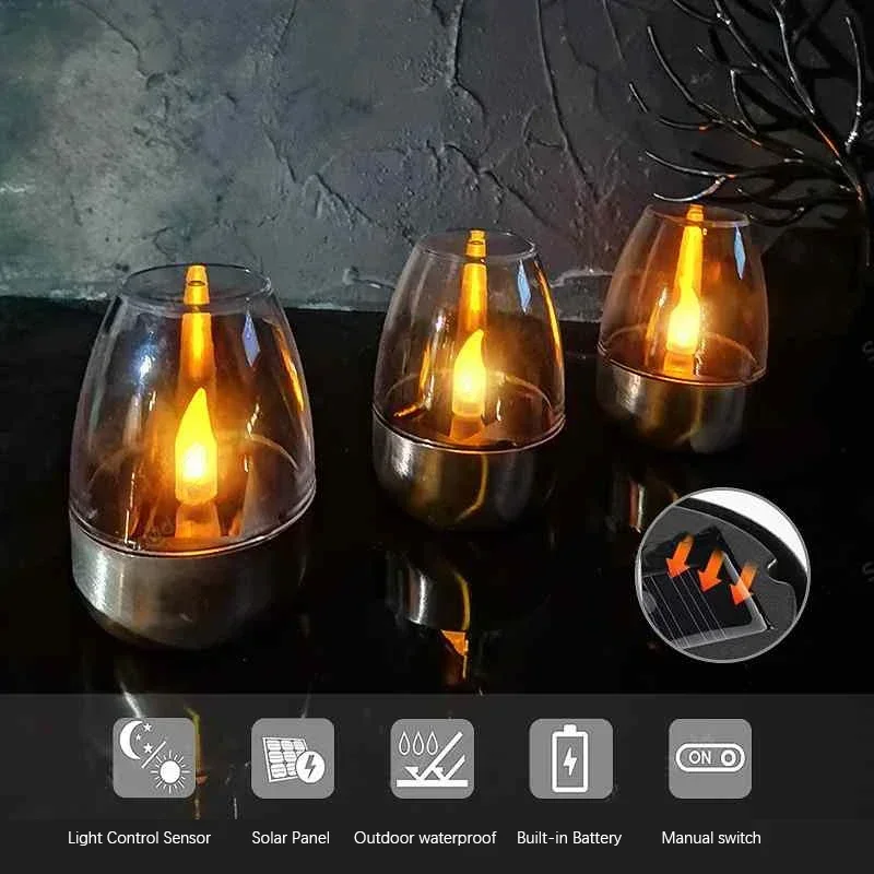 LED ソーラーキャンドルライトフレームレス充電式ナイトライ - Smart Garden Spotlights のレビューと価格
