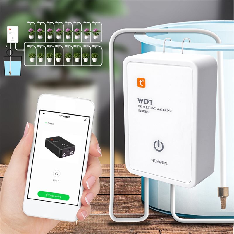 自動点滴灌漑システムキット Tuya スマートWiFiガーデ - Smart Garden System のレビューと価格