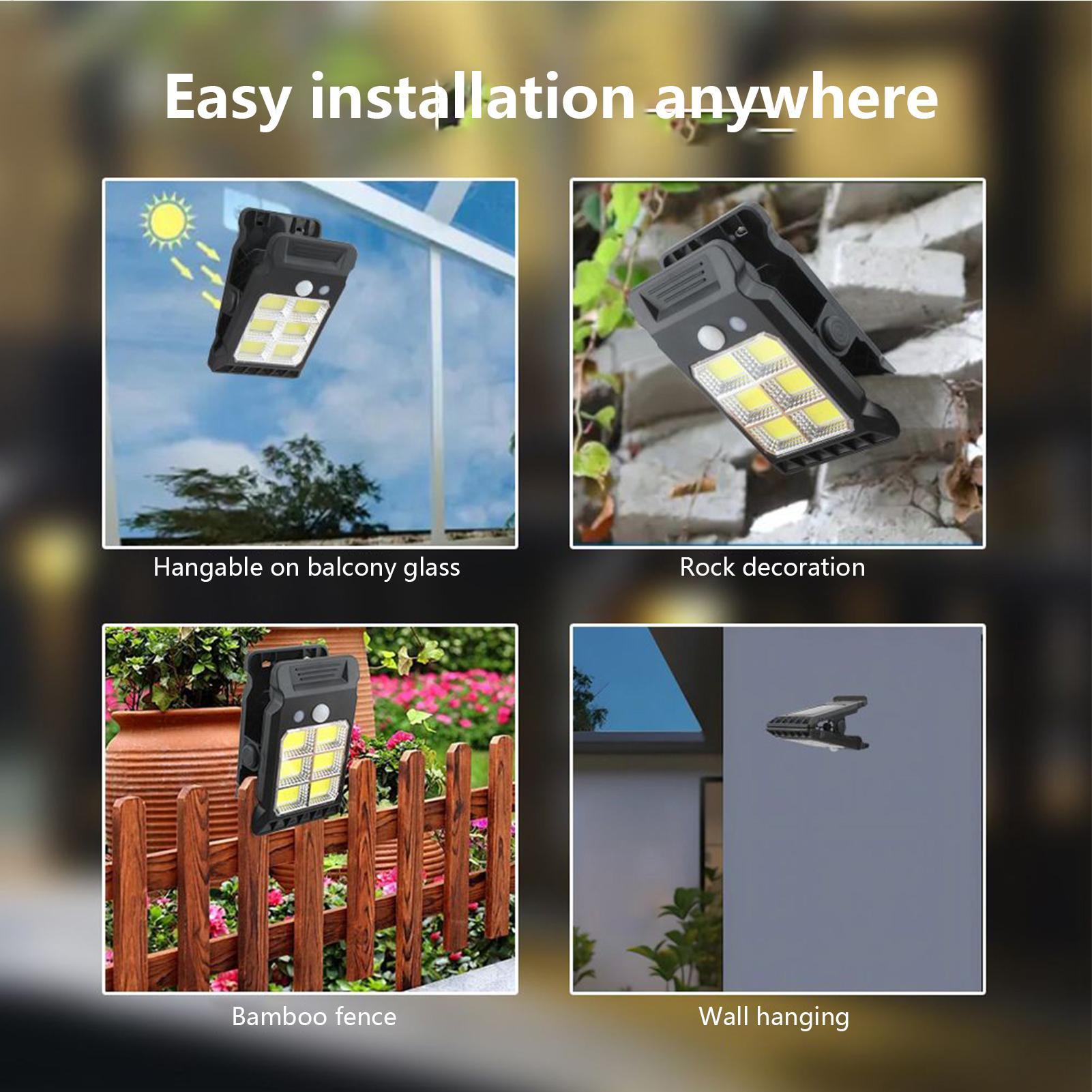 クリップソーラーライト屋外スマートセンサー屋外ライト3モード - Smart Garden Gate のレビューと価格