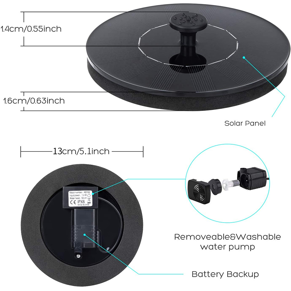 滝の噴水 ミニソーラー噴水 池 庭の装飾 屋外の鳥の水飲み場 - Smart Garden Ornaments のレビューと価格