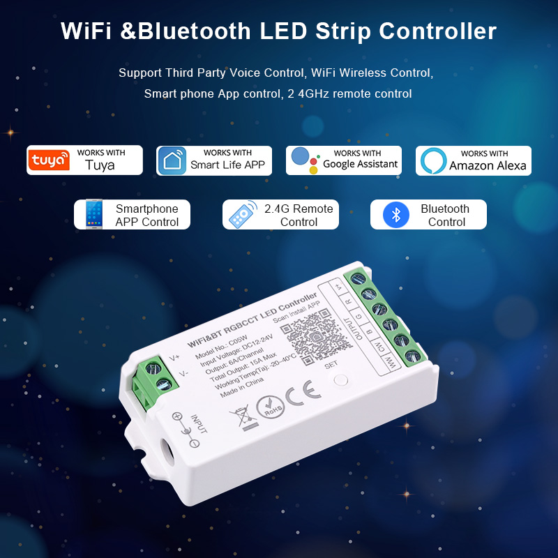 DC12V-24V wifi ledコントローラチュウヤal - Smart Garden Light Controller のレビューと価格