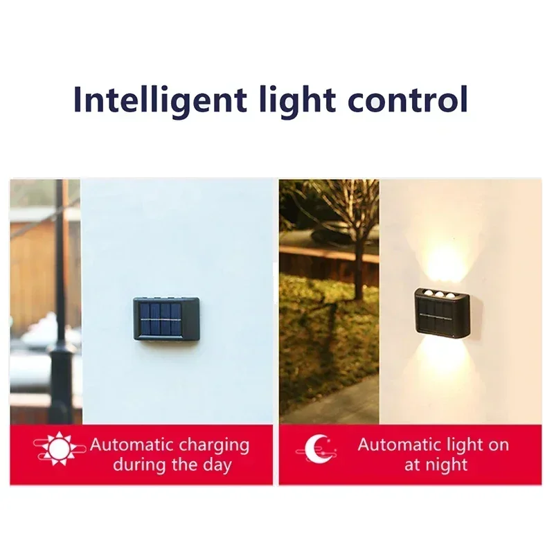 LEDソーラーライト 屋外防水 ソーラーウォールランプ 上下 - Smart Garden Light Camera のレビューと価格