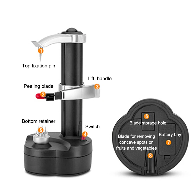 自動回転リンゴの皮むき器レモンの皮むき機自動果物野菜キッチン - Smart Garden Kitchen のレビューと価格