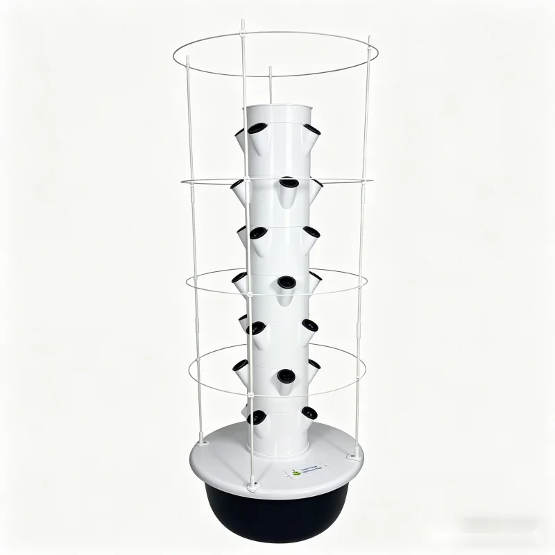 9層エアロポニック水耕栽培野菜プランター、トレリス付きスマー - Smart Garden Tower のレビューと価格