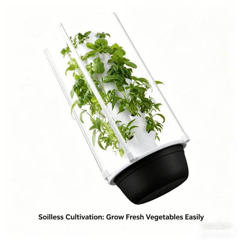 5層式スマート垂直水耕栽培ガーデン、育成ライト付き屋内ハーブ - Smart Garden System のレビューと価格