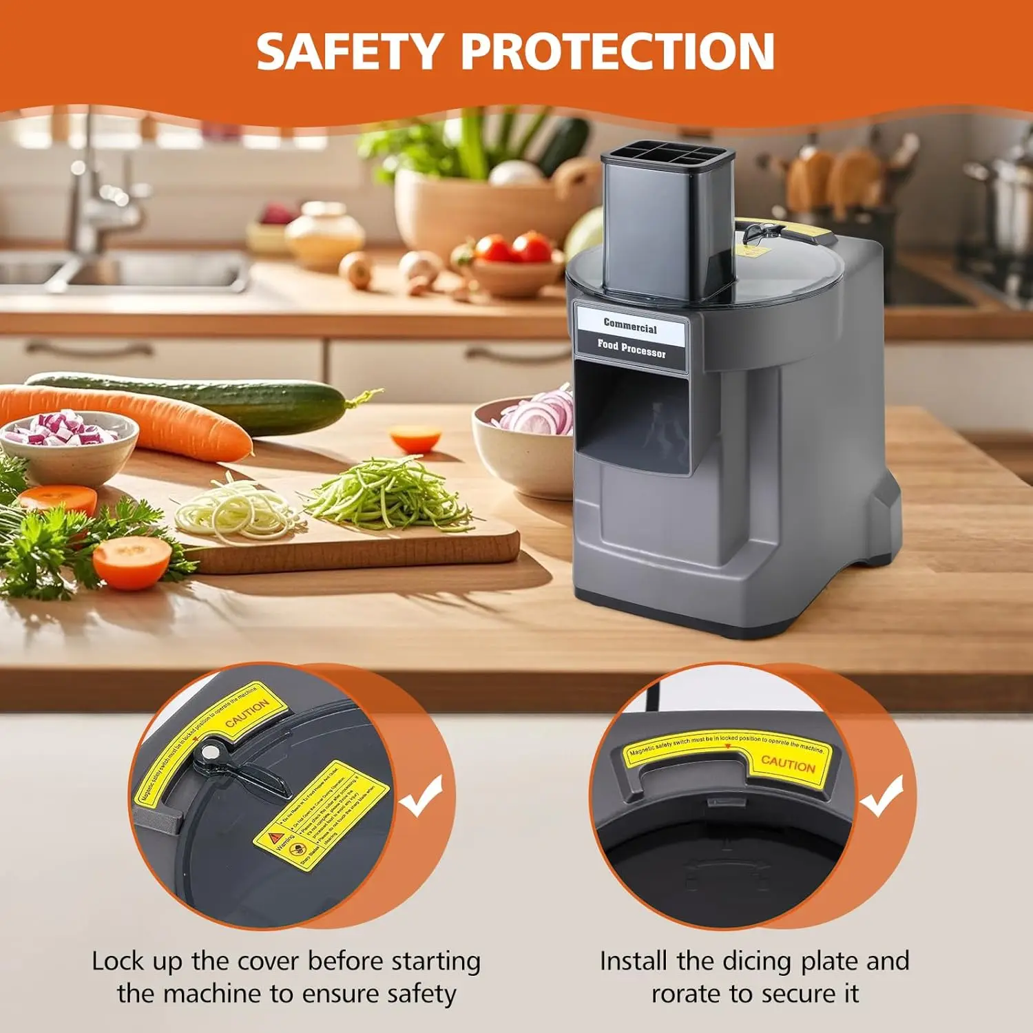 110 V/220 V 商業野菜カッター 3 in 1 自動 - Smart Garden Kitchen のレビューと価格
