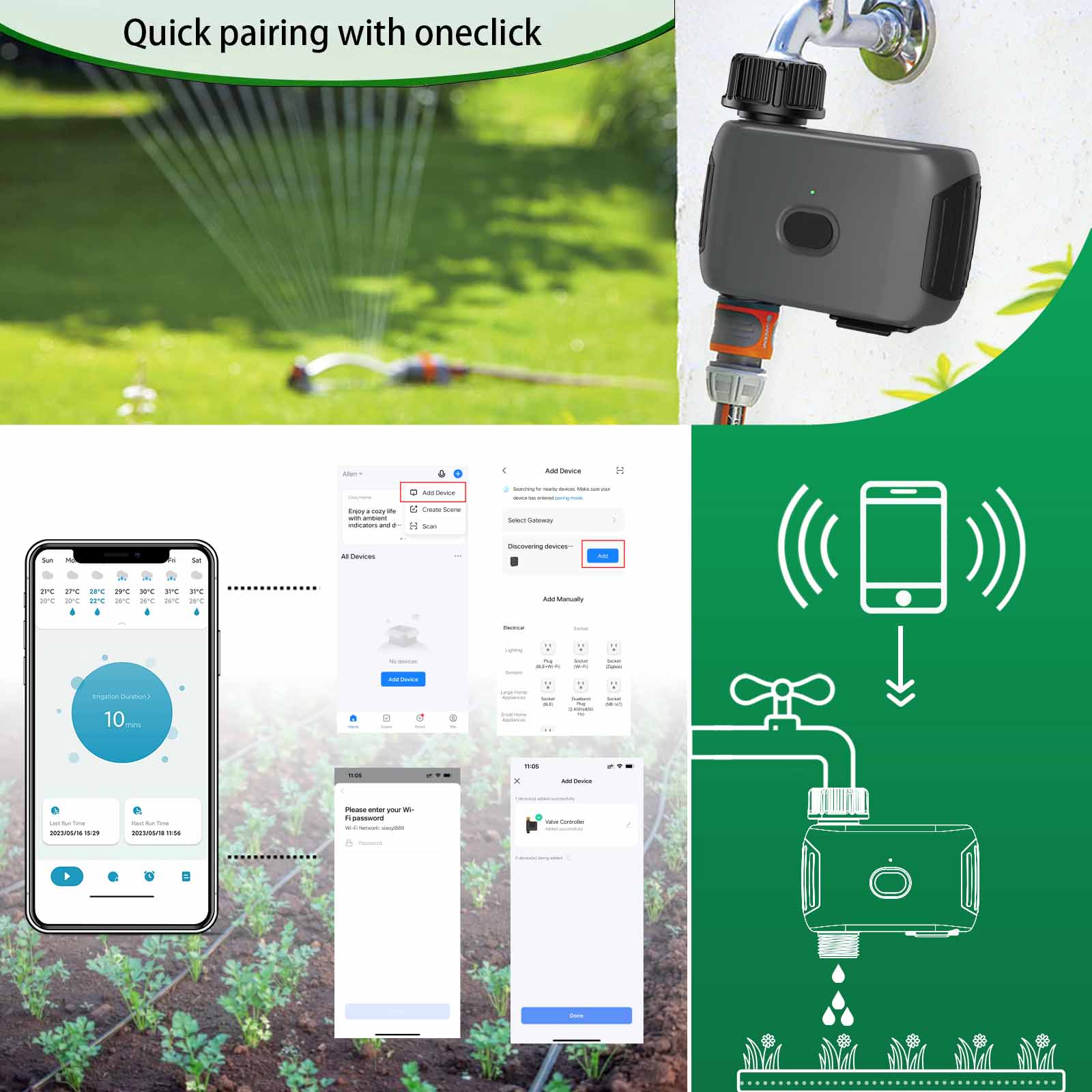 INSOMA自動植物灌漑スマートWifiスプリンクラータイマ - Smart Garden Watering Can のレビューと価格