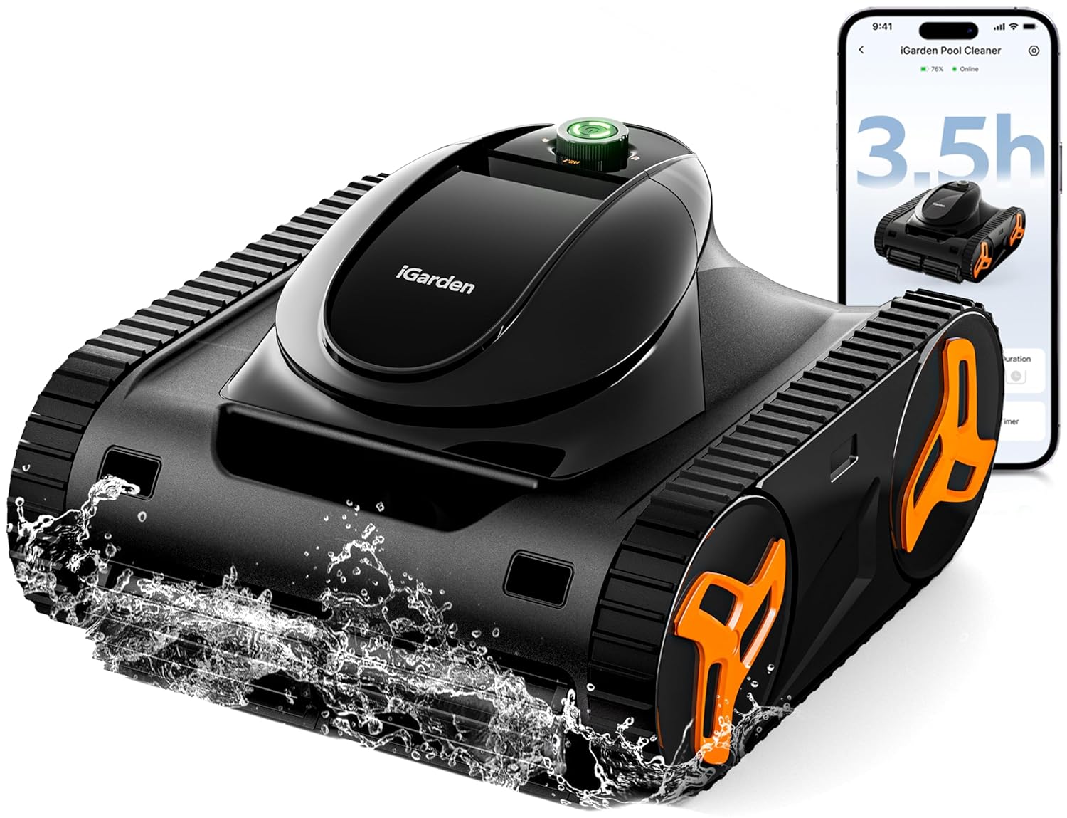 ロボットプールクリーナーKNシリーズ、稼働時間210分、スマ - Smart Garden Outdoor のレビューと価格