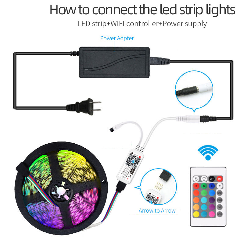 5M 10M 5050 RGB RGBW Wifi LEDス - Smart Garden Light Controller のレビューと価格