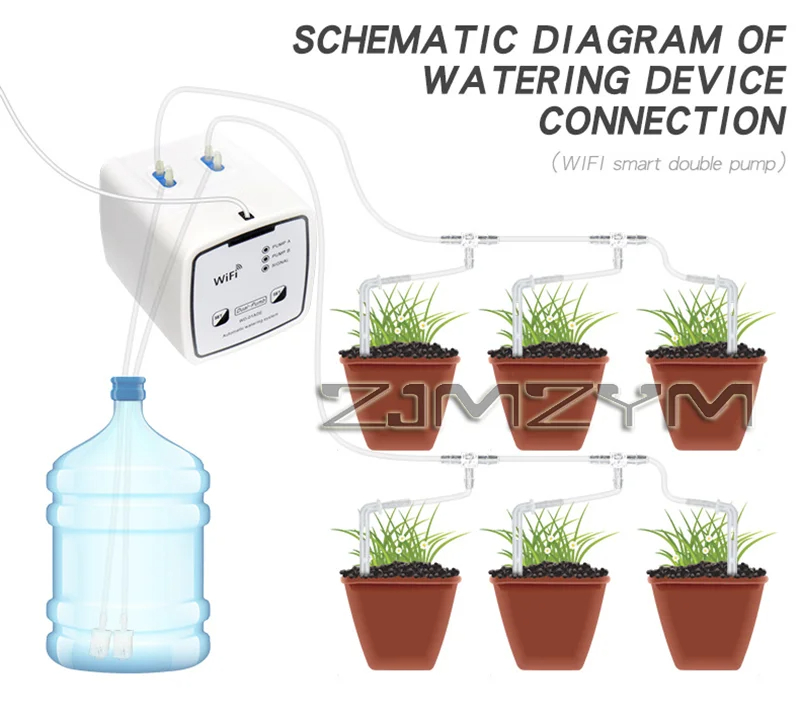 自動点滴灌漑システムキット、ダブルポンプガーデン散水装置、モ - Smart Garden Watering Can のレビューと価格