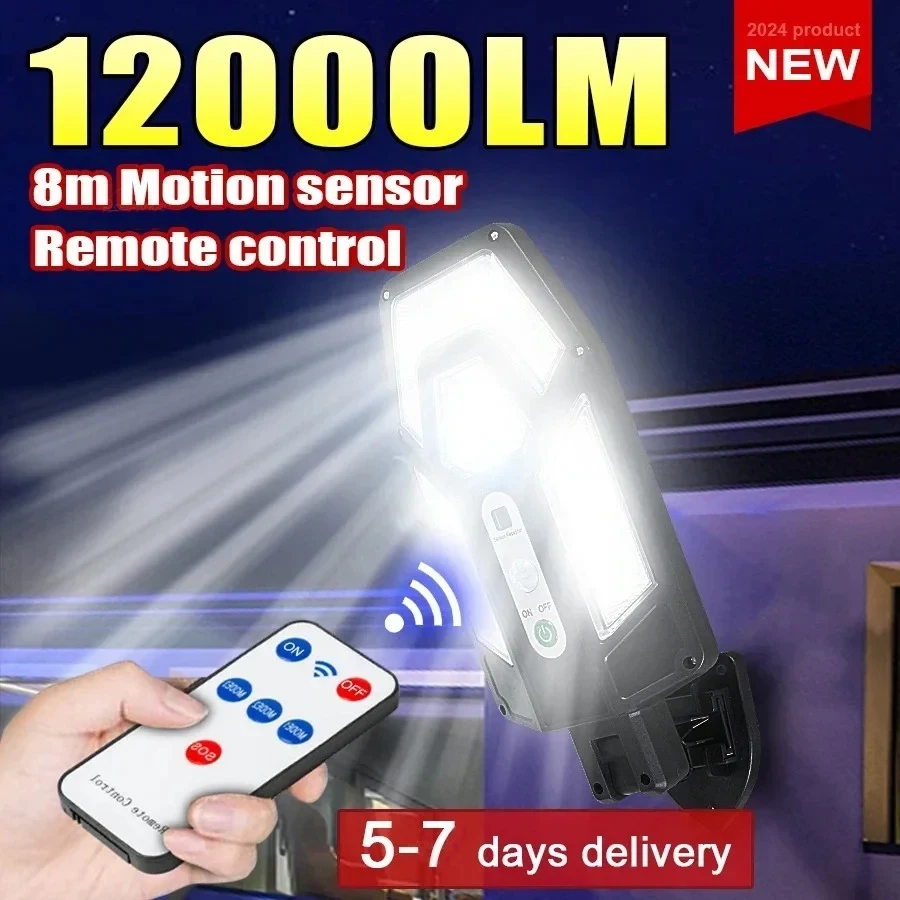 12000LM強力ソーラーウォールランプ、リモコン付き屋外I - Smart Garden Spotlights のレビューと価格