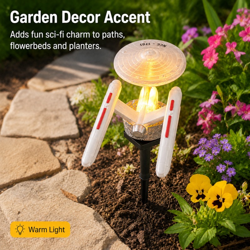 スタートレック USS エンタープライズ ソーラーガーデンス - Smart Garden Spotlights のレビューと価格