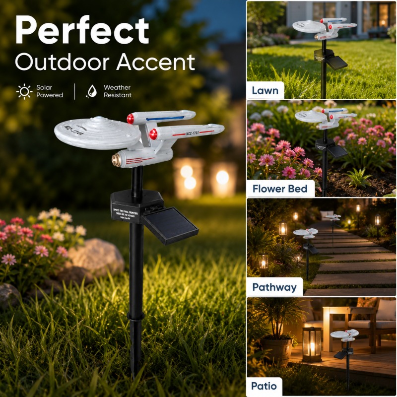 スタートレック USS エンタープライズ ソーラーガーデンス - Smart Garden Spotlights のレビューと価格