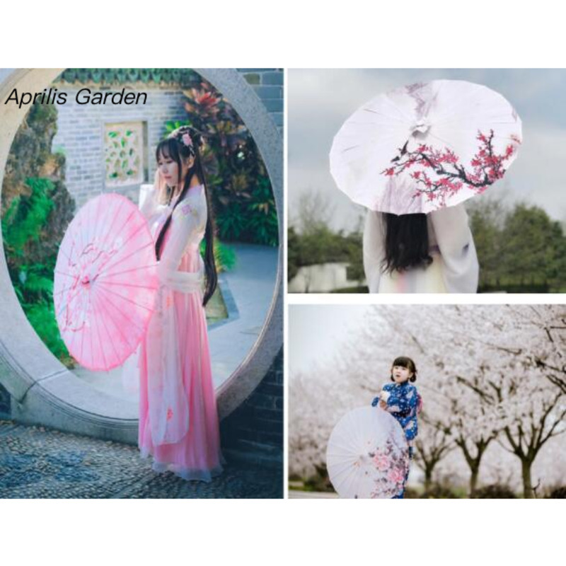 女性用ビーチサンシェード,防水,シルク効果,中国風,日本の装 - Smart Garden Umbrella のレビューと価格