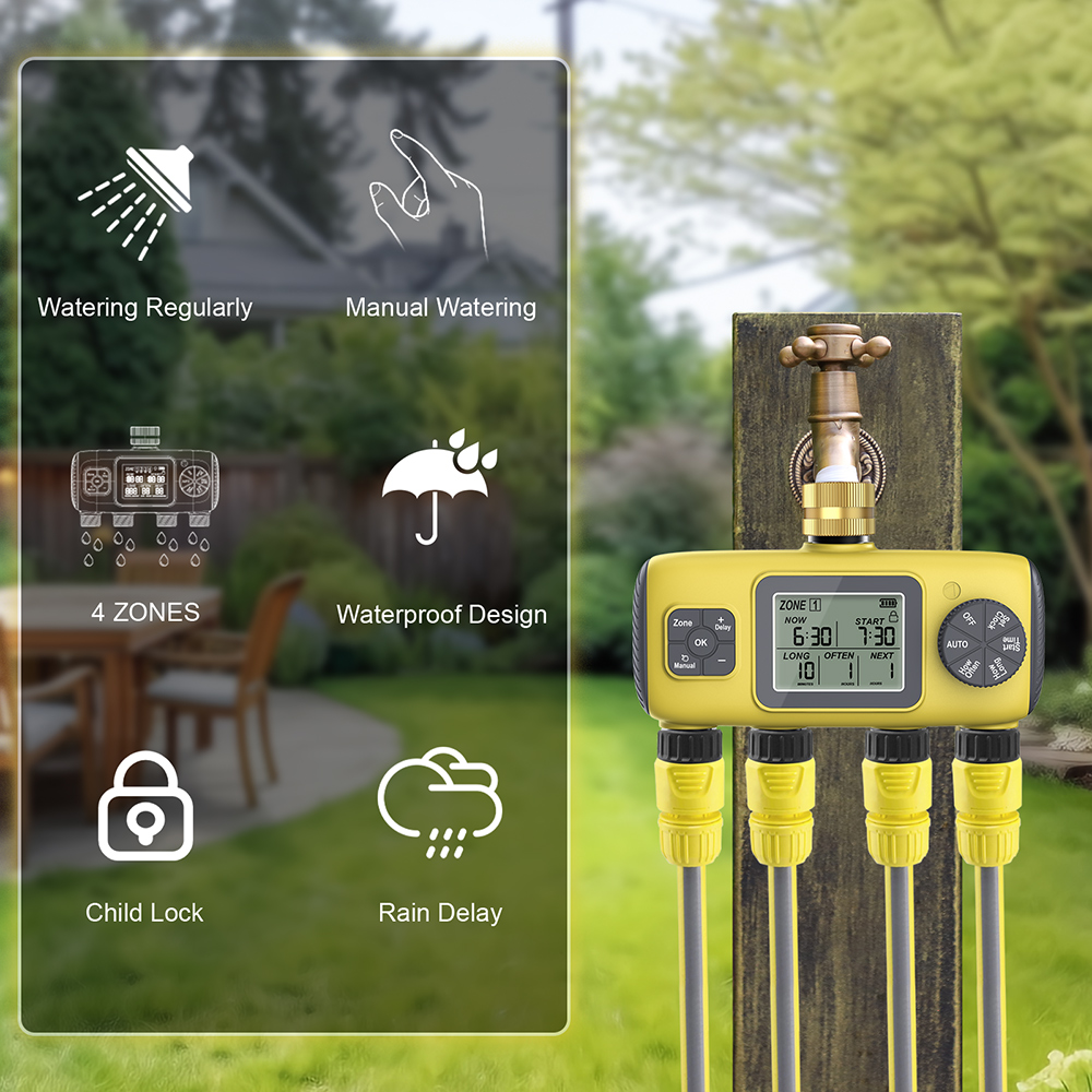 自動散水システム灌漑タイマー真鍮入口 IPX5 防水雨遅延庭 - Smart Garden Project のレビューと価格