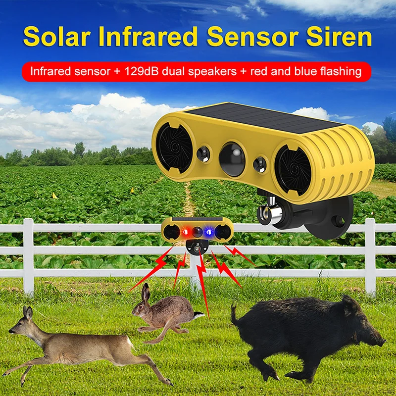 ソーラーモーションセンサーアラームLED赤＆青ストロボライト - Smart Garden Light Camera のレビューと価格