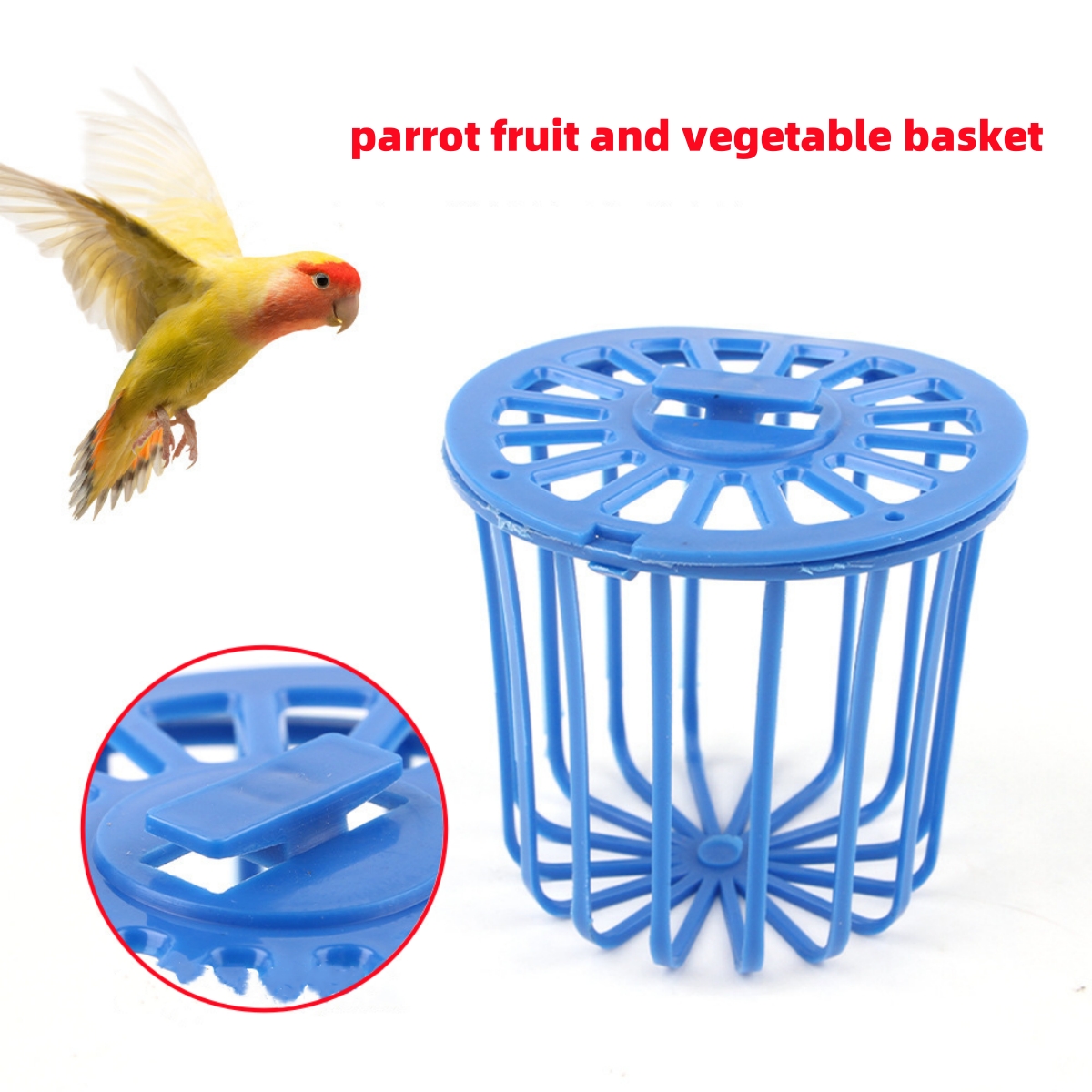 1/5 個鳥果物野菜ハンギングバスケットオウムケージ鳥フロッ - Smart Garden Kitchen のレビューと価格
