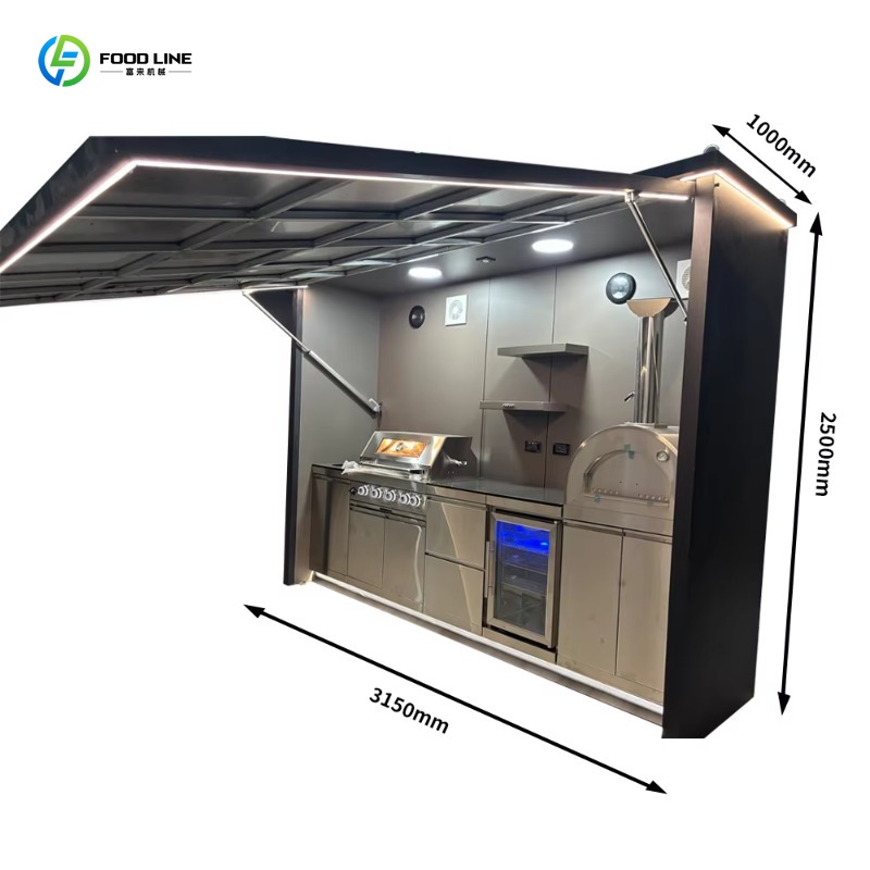 カスタマイズ可能なスマート密閉型屋外キッチンキャビネット（シ - Smart Garden Kitchen のレビューと価格