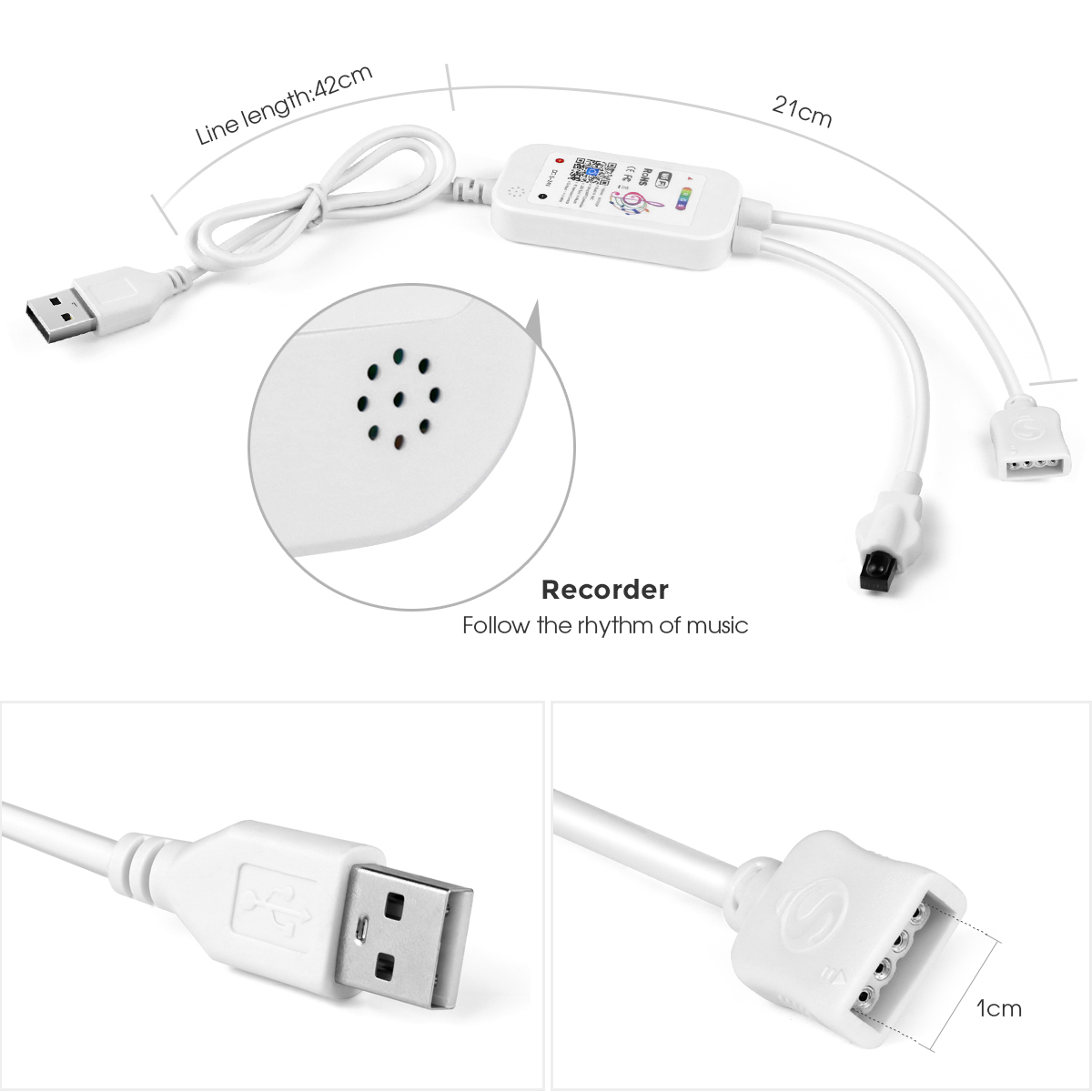 RGB LEDストリップライト用のコントローラーとリモコン, - Smart Garden Light Controller のレビューと価格