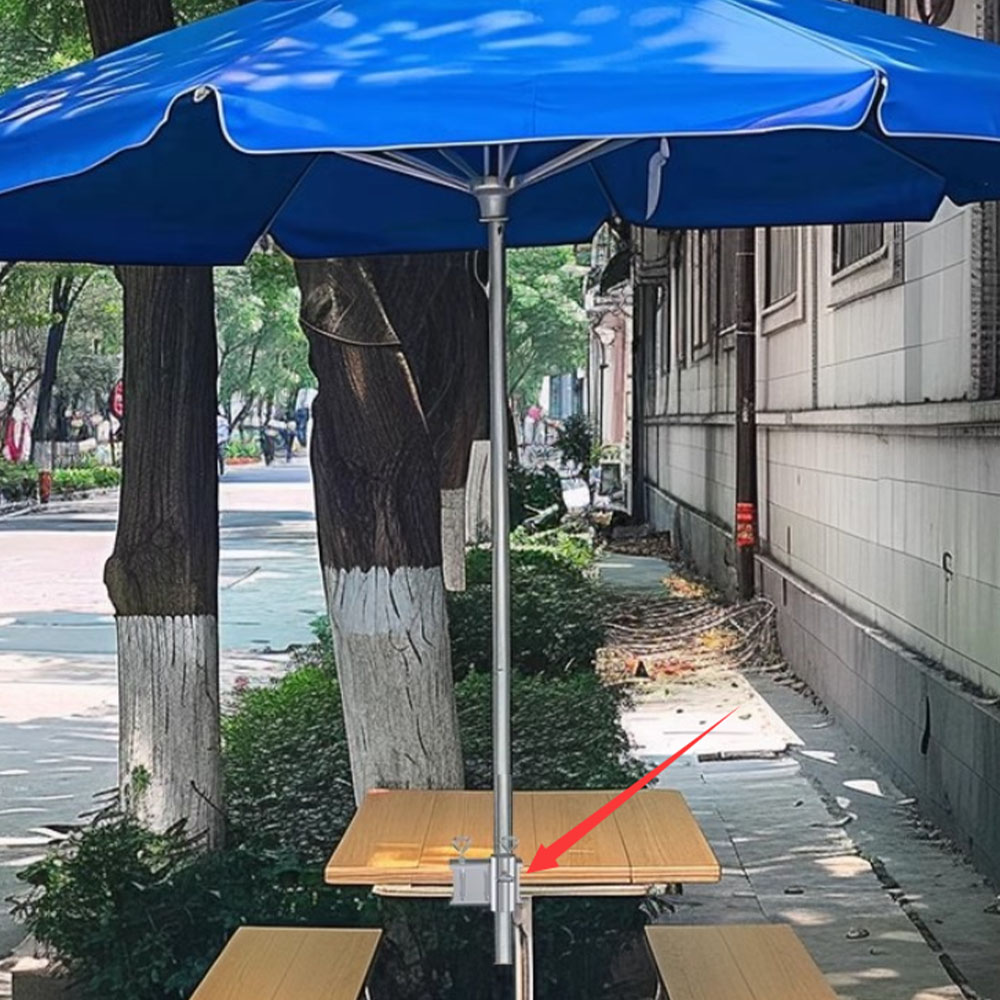 多機能手すりガーデンパラソルクランプ、プールベンチやフェンス - Smart Garden Umbrella のレビューと価格