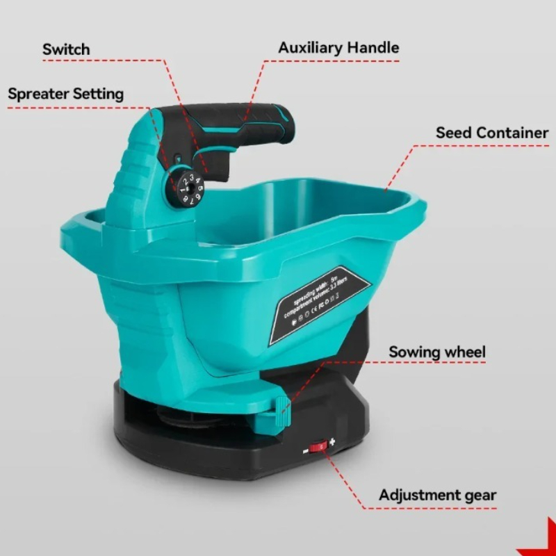6 ギア自動肥料スプレッダーハンドヘルド電気肥料スプレッダー - Smart Garden Kitchen のレビューと価格