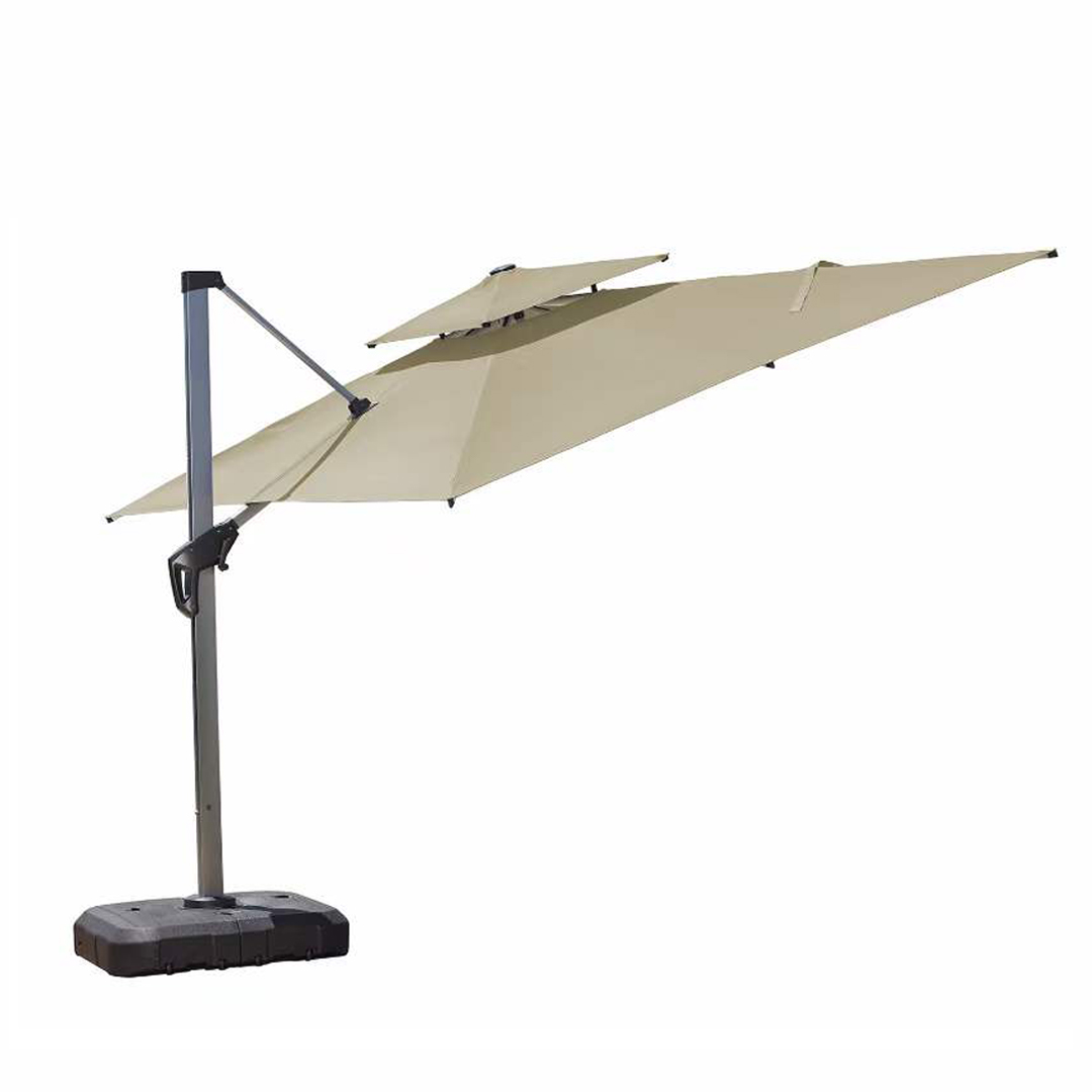 装飾スマートガーデンゴールドアルミパラソル日よけ3m丸型ロー - Smart Garden Umbrella のレビューと価格
