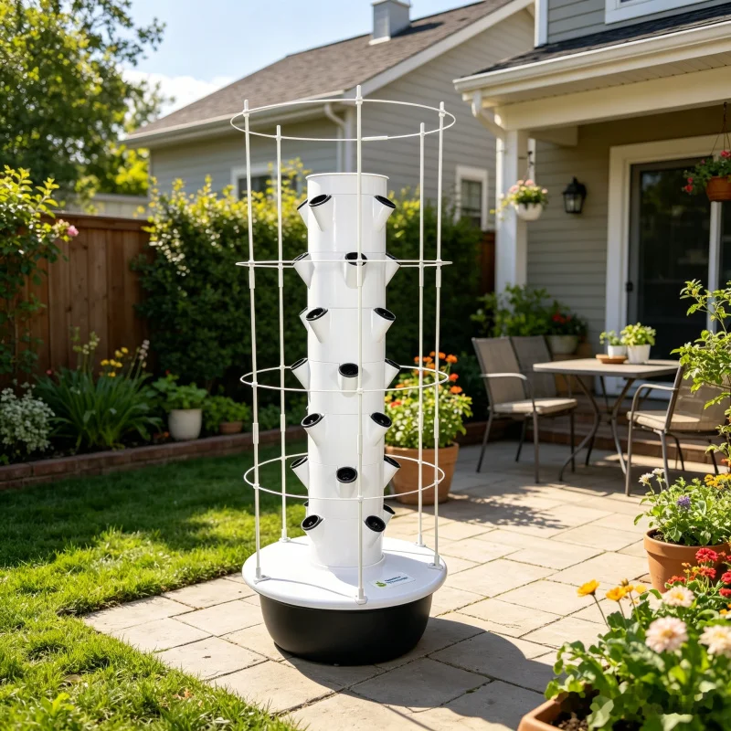 スペースツリー5層式垂直水耕栽培タワー 室内スマート野菜プラ - Smart Garden Tower のレビューと価格