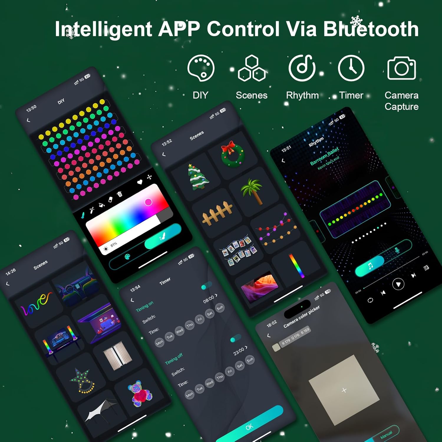 スマートグローブストリングライト 5/10M RGB カラー - Smart Garden Light Controller のレビューと価格