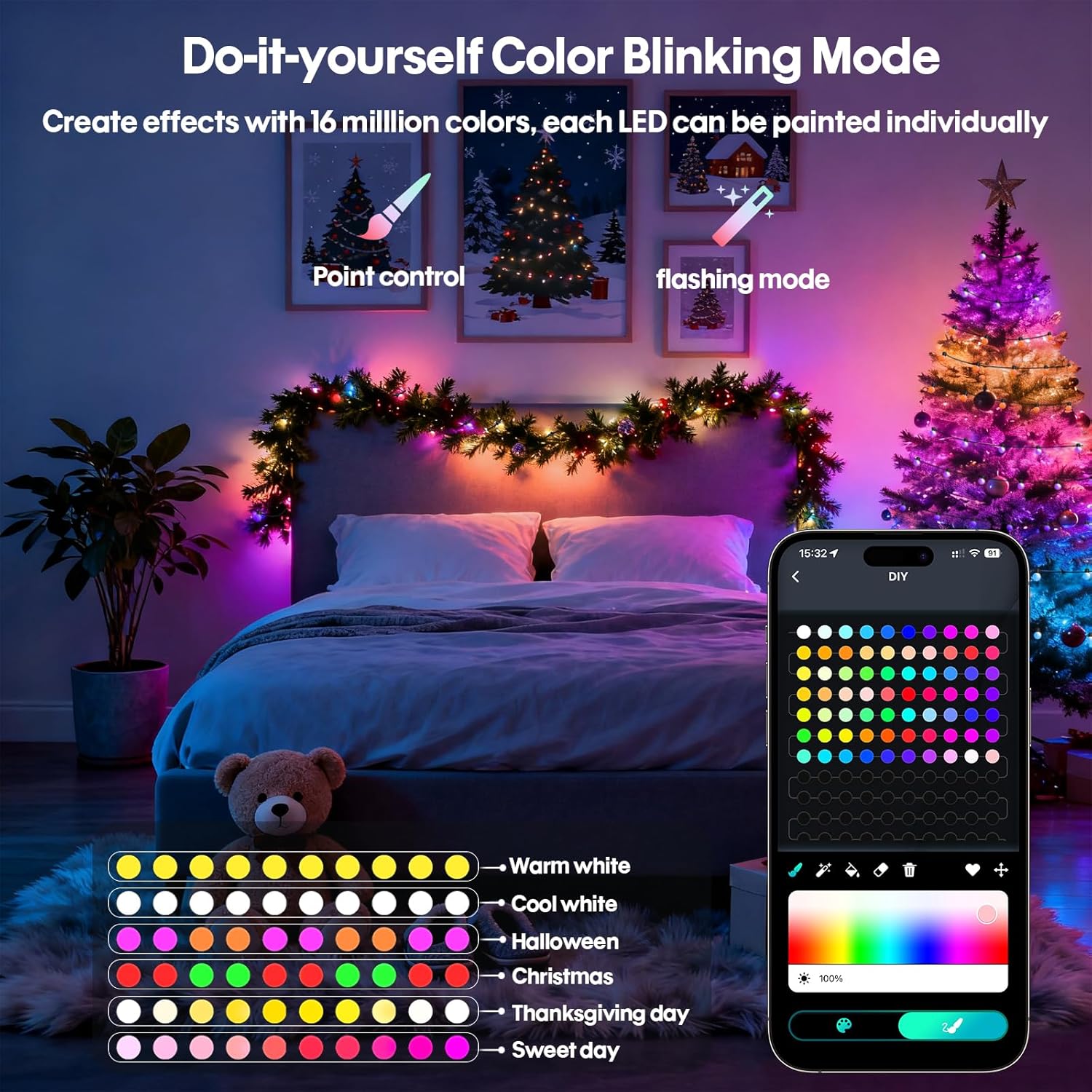 スマートグローブストリングライト 5/10M RGB カラー - Smart Garden Light Controller のレビューと価格