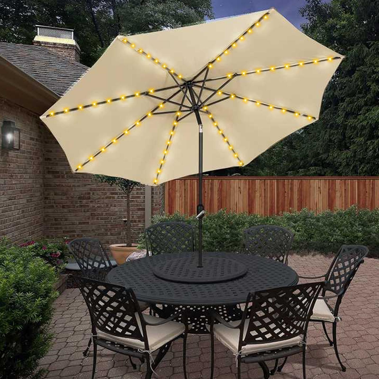 ソーラーアンブレラストリングライト 104LED パラソルス - Smart Garden Spotlights のレビューと価格