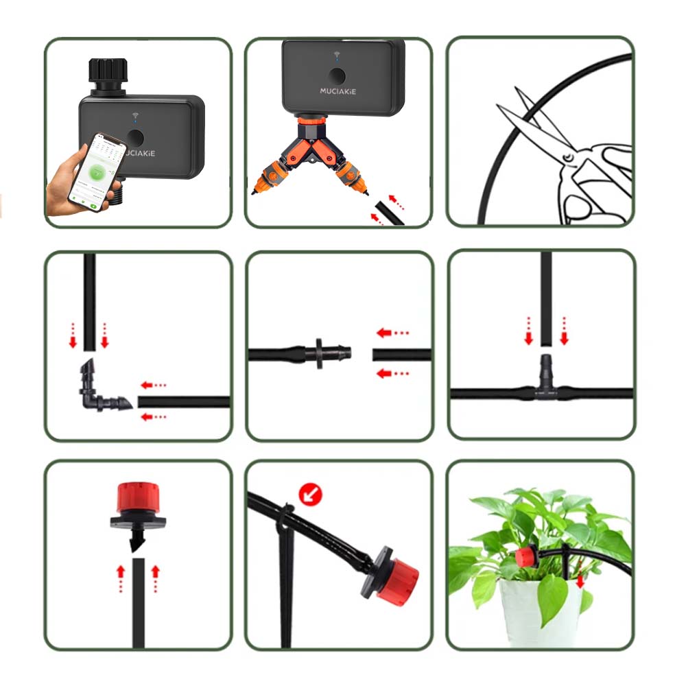 30-10 メートルガーデンデュアルバンド WiFi タイマ - Smart Garden Watering Can のレビューと価格