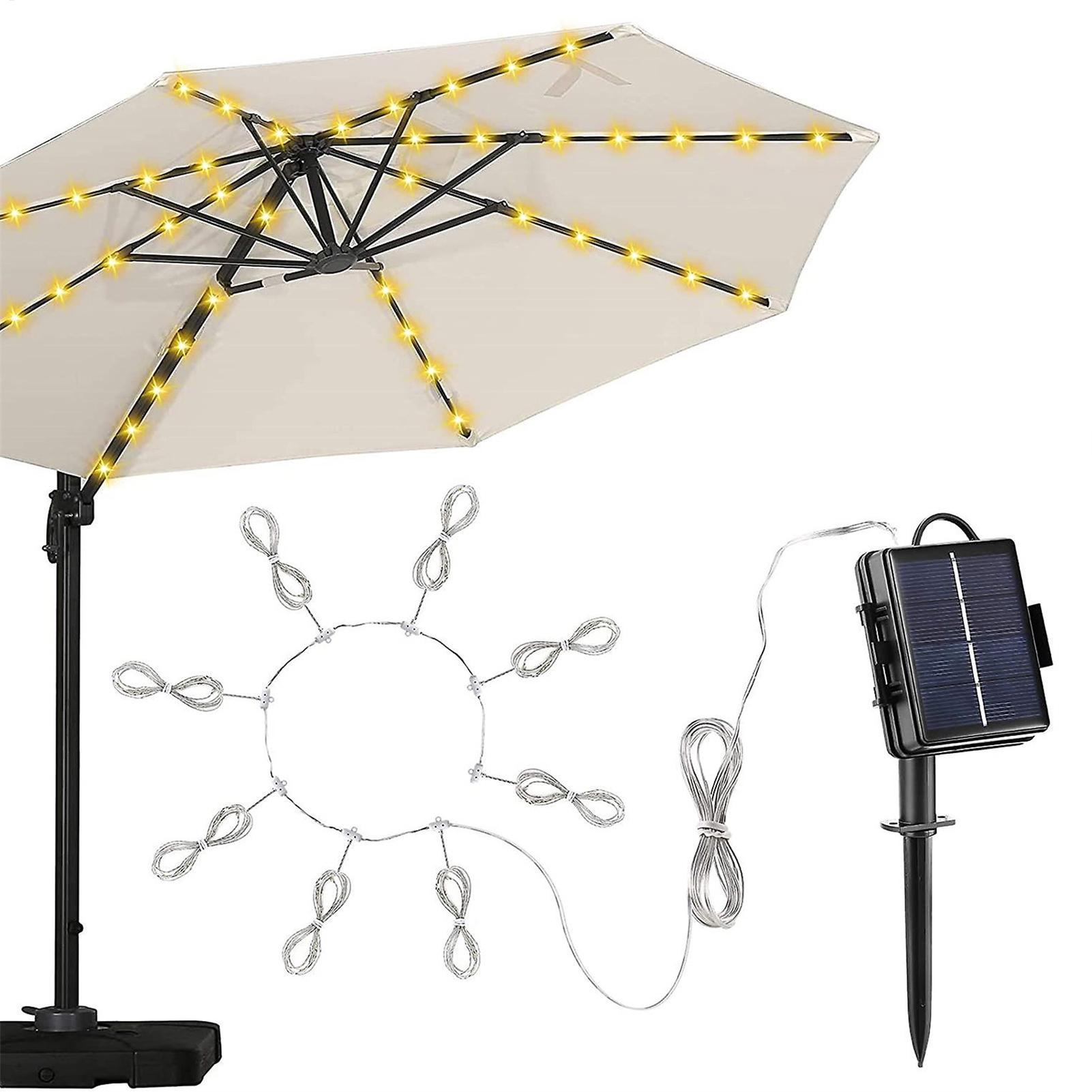 104 LED 傘ストリングライト 8 モード防水ソーラース - Smart Garden Umbrella のレビューと価格