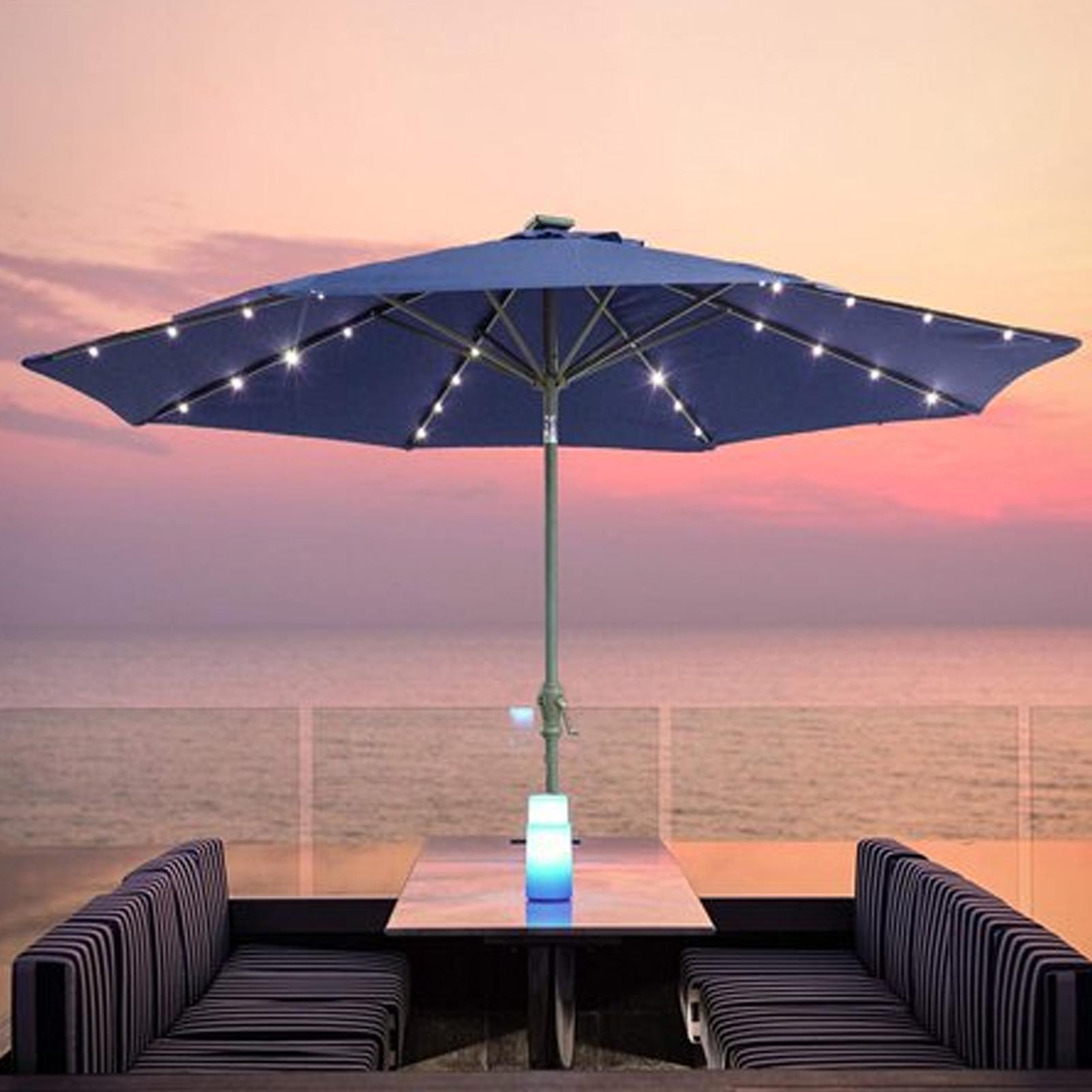 104 LED 傘ストリングライト 8 モード防水ソーラース - Smart Garden Umbrella のレビューと価格