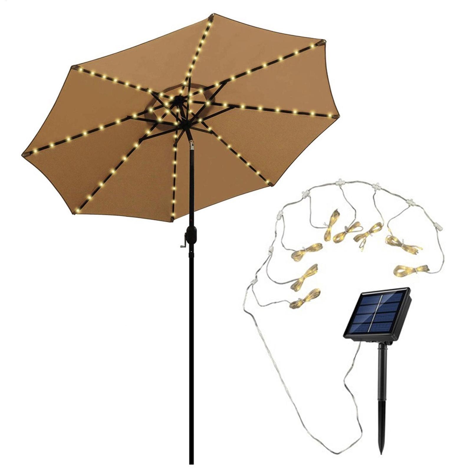 104 LED 傘ストリングライト 8 モード防水ソーラース - Smart Garden Umbrella のレビューと価格