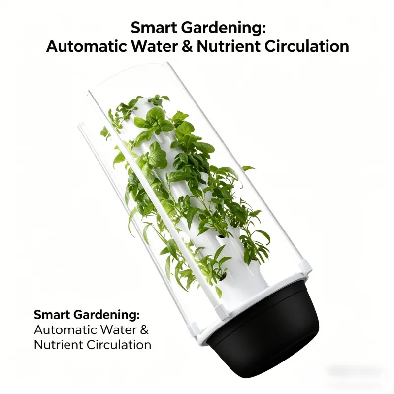 スペースツリー垂直水耕栽培タワー スマート野菜プランター 室 - Smart Garden System のレビューと価格