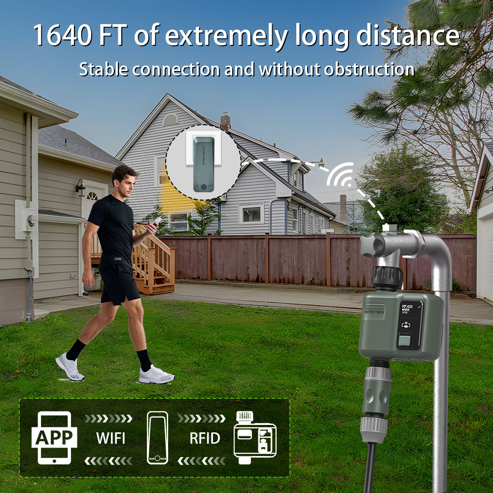 Tuya WiFi+RF433スマートガーデン散水タイマー、 - Smart Garden Watering Can のレビューと価格