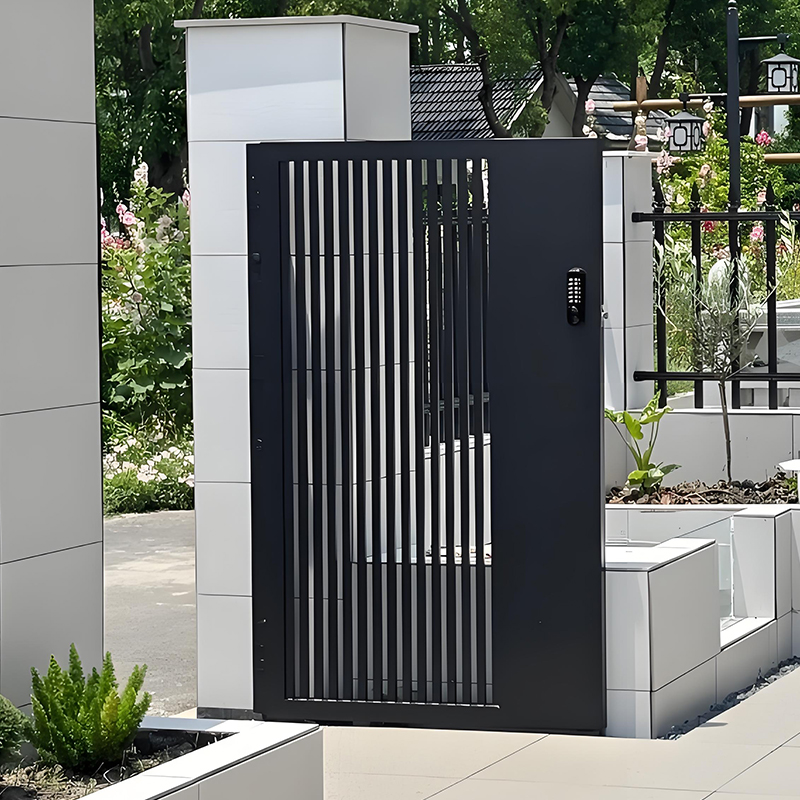 電動ゲート モダンデザイン 外装 ヴィラ 庭園 自動アルミ折 - Smart Garden Gate のレビューと価格