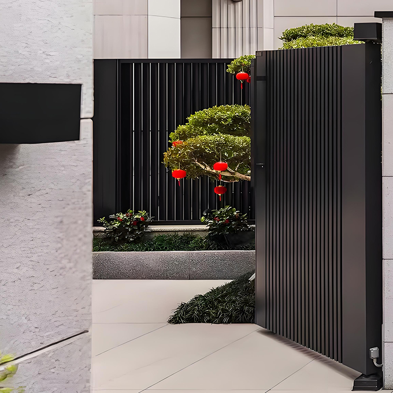 電動ゲート モダンデザイン 外装 ヴィラ 庭園 自動アルミ折 - Smart Garden Gate のレビューと価格